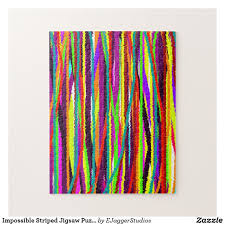 Maybe you would like to learn more about one of these? Impossible Striped Jigsaw Puzzle Zazzle Co Uk Jigsaw Puzzles Jigsaw Puzzle