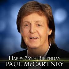 Happy Birthday to legendary performer Sir Paul McCartney. The Beatle is 76  today!