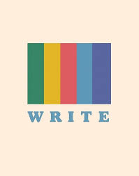 Write Minimalist Writer Design By Lexie Pitzen Writer Journalism Writing Poet Poetry School College Sticker Stick Writing Writing Inspiration Writer