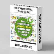 Template desain id card terbaik, membuat id card. 600 Desain Kartu Nama Id Card Cdr Only Shopee Indonesia