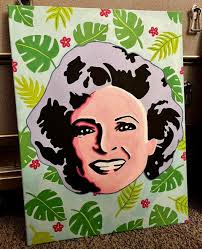 Betty white canvas