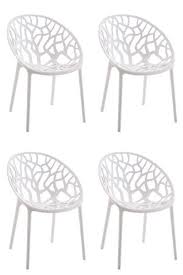4er Set Stuhl Hope Weiss Gartenstuhle Terrassen Stuhle Stuhle
