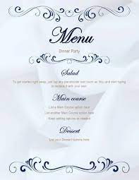 Create a blank elegant menu. Pin On Menu Templates