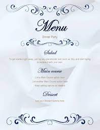 Remix it to make it your own. Create An Elegant Menu For Your Next Dinner Party This Template Makes It Easy Just Select Any T Menu Template Word Free Printable Menu Template Menu Template