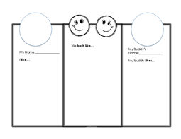 buddies buddy classroom compare contrast venn diagram t chart