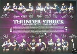 #melbourne storm #and i nearly cried when munster had blood all over his hands #like cameron players list: Melbourne Storm 2009 Team Signed Print Pro Sports Memorabilia