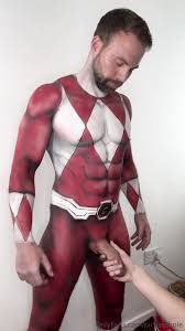 Red Power Ranger - Bodypainting