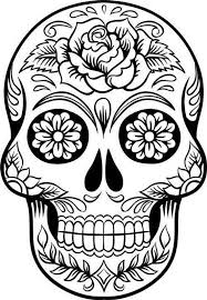 Download Sugar Skull Svg File Digital Download Skull Coloring Pages Sugar Skull Stencil Sugar Skull Drawing