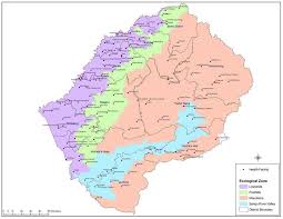 Module:location map/data/lesotho is a location map definition used to overlay markers and labels on an equirectangular projection map of lesotho. Map Of Lesotho Health Centre Facilities Ecological Zones And Districts Download Scientific Diagram