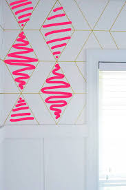 A Gold, Bold Geometric Sharpie Wall
