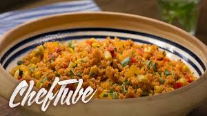 Couscous salad with feta & almonds. How To Make Spicy Couscous Salad Recipe In Description Youtube