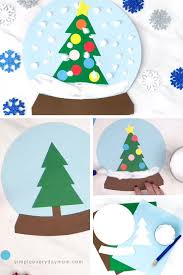 A Winter Themed Puffy Paint Snowglobe Craft For Kids Globe Crafts Snow Globe Crafts Xmas Crafts