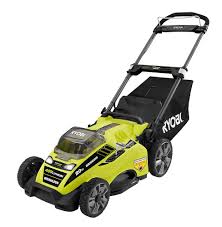 It works with all 40 volt ryobi batteries. Ryobi Ry40180 40v Brushless Lithium Ion Cordless Electric Mower Kit With 5 0ah Battery 19 88 X 40 748 X 22 677 Amazon Ca Industrial Scientific