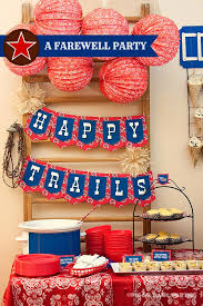 If you follow the retirement party ideas on this page, it can be a fun and memorable occasion to be cherished and enjoyed by all. Sponsored Happy Trails A Farewell Party Piggy Bank Parties Blog Retirement Party Themes Leaving Party Teacher Retirement Parties