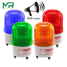 Best Discount Af7c Lte 5101j Rotating Rotary Led Strobe Alarm Lamp Light Siren Led Warning Light Belt Voice 12v 24v 110v 220v Cicig Co