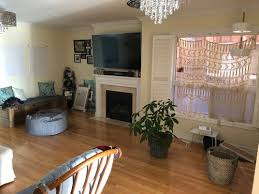 It dips down with two steps. Baby Play Area In Living Room