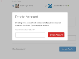 Simple Delete Account Modal Accounting User Experience User Interface Best Practice