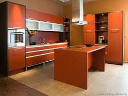 Modern Monday Kitchen Of The Day Contemporary Kitchen In Hot Orange And Dark Brown Luxury Kitchen Design Kitchen Design Gallery Interior Design Kitchen