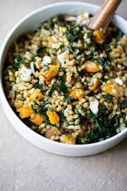 Kale Farro Salad Recipe For Winter Summer Recipe Farro Salad Recipes Farro Recipes Farro Salad