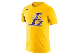 A collection of the top 50 lakers logo wallpapers and backgrounds available for download for free. Nike Nba Los Angeles Lakers Logo Tee Amarillo Fur 27 50 Basketzone Net