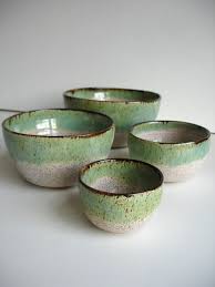 Handmade Wheel Thrown Stoneware Nested Bowls Set Made To Order Dieses Set Ist Kundenspezifisch Konfektioniert Und Es Daue 2020 Tas Seramik Seramik Sanati Comlek