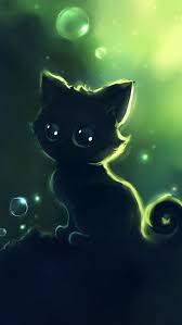Animals Art Mobile Wallpaper Mobiles Wall Cute Anime Cat Cat Art Anime Animals