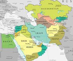 Middle East And Central Asia Map Pin On History