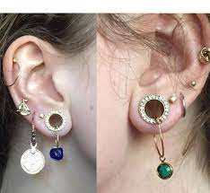 Currently At 00g Not Sure If I Ll Stay At This Size Yet Stretched Earings Piercings Cool Ear Piercings Ear Jewelry
