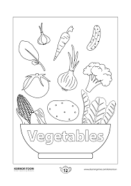 Vegetables Coloring Book For Kids Page 12 Coloring Books Vegetable Coloring Pages Kids Coloring Books