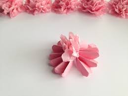 Giant tissue paper flower tutorial. Diy Hanging Tissue Paper Flowers Tutorial Mid South Bride