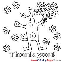Free printable cards (click the download button below) white cardstock. Thank You Coloring Pages
