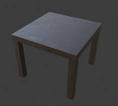 Ikea table end side white (2 pack) lack. 3d Ikea Lack Side Table Black Brown Cgtrader