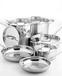 Saucepan w/cover, (1) 4 qt. Cuisinart Multiclad Pro Tri Ply Stainless Steel Cookware 12 Piece Set Cookware Kitchen Stainless Steel Cookware Cookware Set Cookware Set Stainless Steel