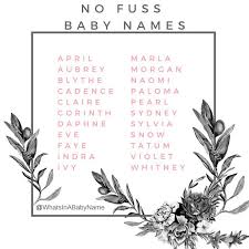 No Fuss Baby Names Names For Strong Feminine Girls Whats In A Baby Name Boy Girl Names Babyboyname Baby Baby Name List Baby Names Top 100 Baby Names