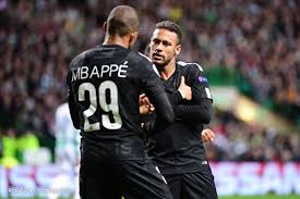 Mbappé began his senior career with ligue 1 club monaco, making his professional debut in 2015, aged 16.with them, he won a ligue 1 title, ligue 1 young player of the year, and the golden boy award. Mbappe Celebration Avec Neymar