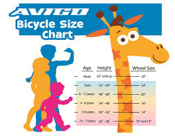 Kid Bike Chart Women And Bike