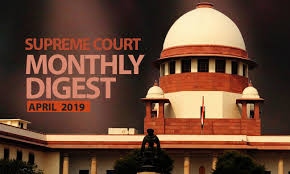 Supreme court judgment on right to gratuity. Supreme Court Monthly Digest April 2019