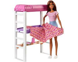 And launched in march 1959. Mattel Fxg52 Barbie Deluxe Set Mobel Hochbett Mit Schreibtisch Puppe