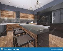 Maybe you would like to learn more about one of these? Cuisine Minimalistic Moderne Avec Les Garnitures Du Bois Contemporaines Fenetre Panoramique Conception Interieure De Luxe Illustration Stock Illustration Du Cuisine Appartement 132950287