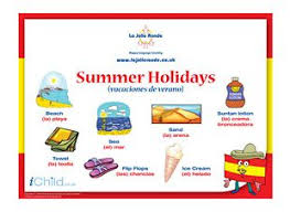 Talk About Your Summer Holidays In Spanish Find Lots More Fun Activities At Ichild Co Uk Summer Holiday French Activities Fun Learning