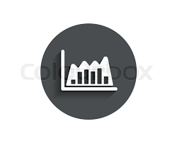 Investment Chart Simple Icon Economic Stock Vector