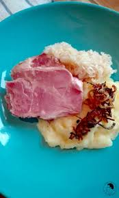 Sauerkraut Mit Kassler Und Kartoffelpuree Tellerabgeleckt Kassler Mit Sauerkraut Sauerkraut Kassler Rezept