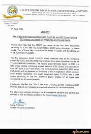 Although the question paper will be sent by the council , the answer sheets will be checked in the because there has been no news among the teachers and the on the council's website. Beware Of These 4 Fake Icse Press Releases On 2020 Board Exams Cisce Warns Students