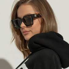 Off-White OERI13I JACKSON 1307 Sunglasses Black Square Frame, Grey Lenses