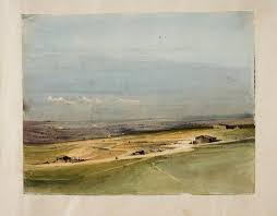 Martin Rico Y Ortega 1833 1908 Spain The Plateau Of Castile 1853 1858 Watercolor On Paper 22 X 32 Cm Museo Del Prado