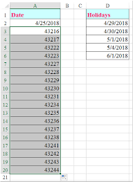 How To Fill Sequence Dates Without Weekends And Holidays In Excel