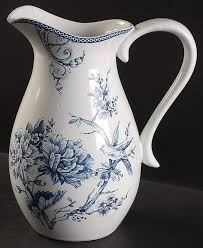 Adelaide Blue And White Creamer By 222 Fifth Pts Replacements Ltd Blue And White Dinnerware White Pitcher Blue And White