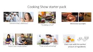 Conquer your kitchen with essential knife skills, cooking techniques and baking tips and tricks. Cooking Show Starter Pack R Starterpacks Starter Packs Know Your Meme