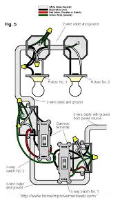I want to wire 1 way switch, 1 dimmer switch with 2 individual lights from one powe source. How To Install A 3 Way Switch Option 5 Home Improvement Web