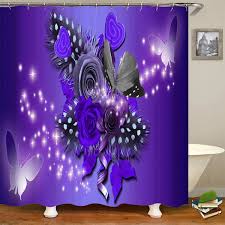 Purple Shower Curtain Set